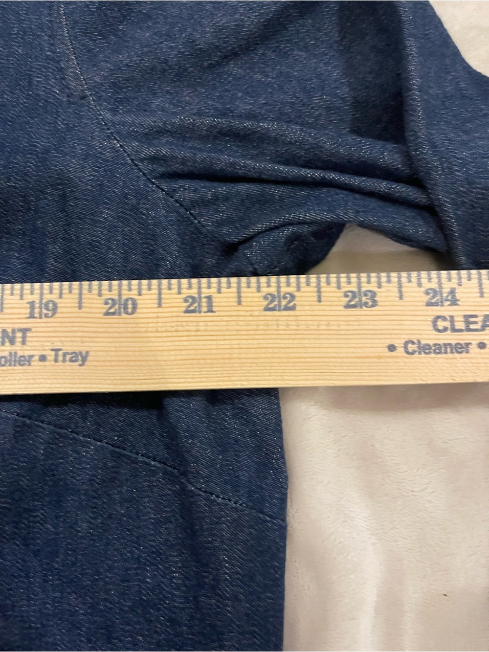 Women's J.Jill Denim Stretch Midi Utility Shirt Dress 1X - Picture 6 of 9